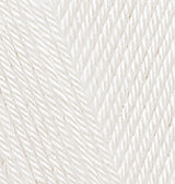 Alize Diva – 450 – Dirty White – fir fin pentru croșetat și tricotat