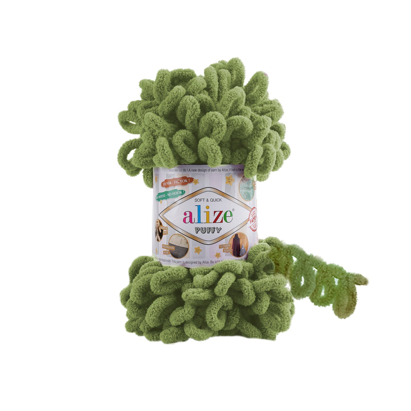 Alize Puffy - 485 - Turtle Green