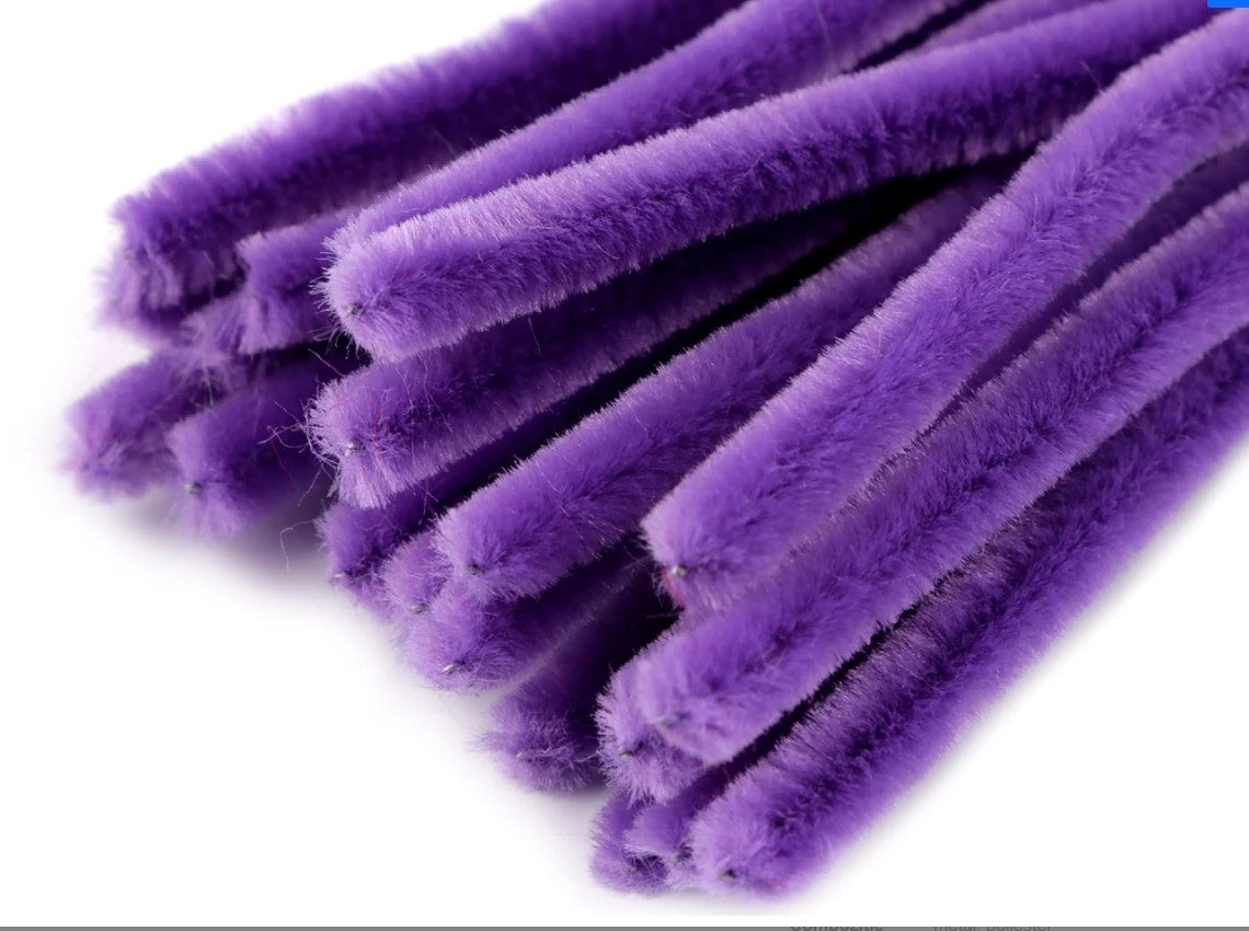 Sarma plusata Ø6mm - 30 cm - Mov inchis (20buc)