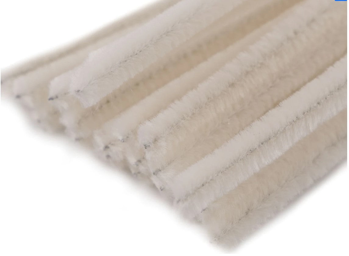 Sarma plusata Ø6mm - 30 cm - Crem foarte deschis (20buc)