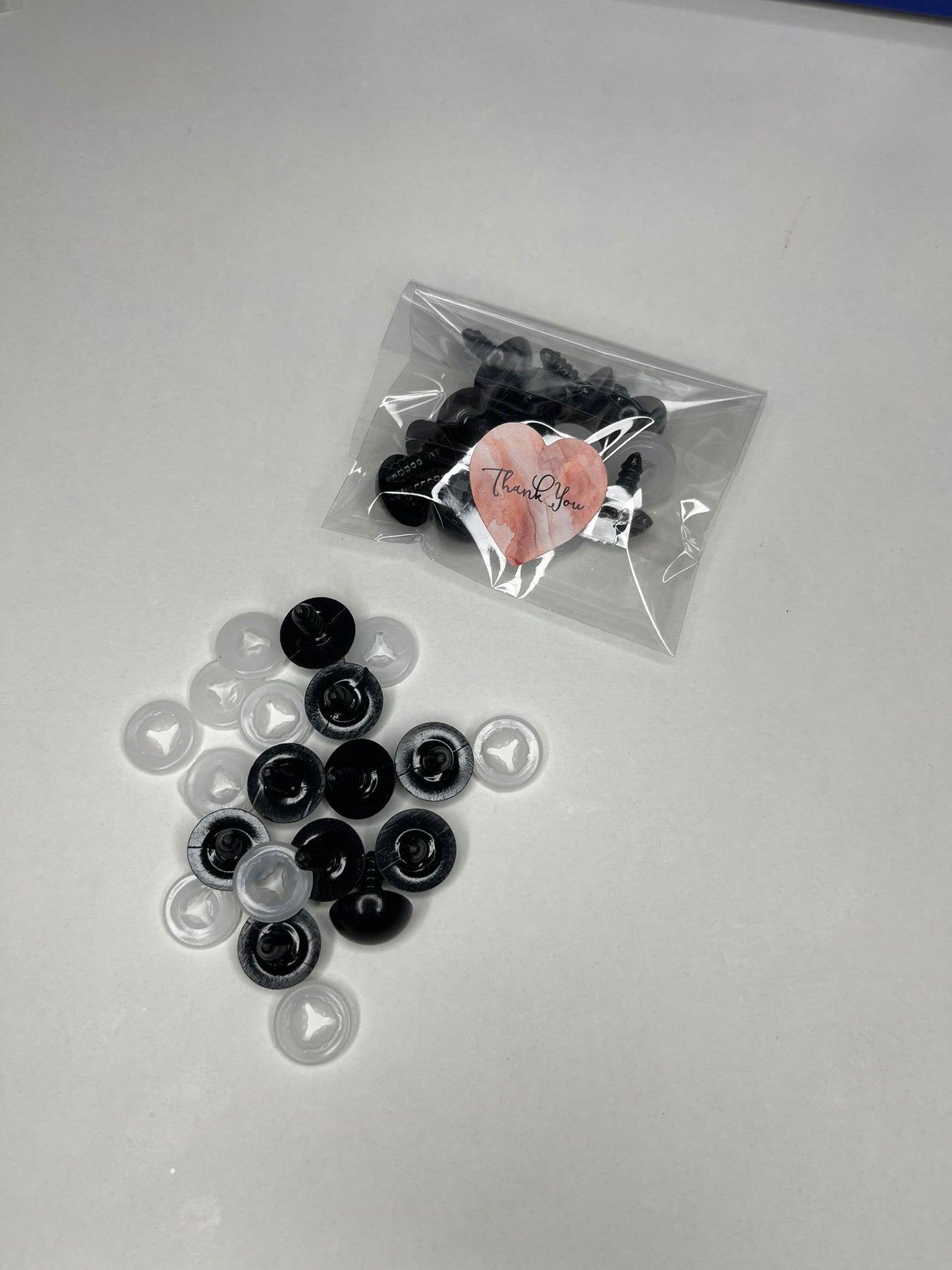 Ochi pentru jucării cu dispozitiv de siguranță, Ø18 mm (10 set)