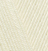 Alize Diva – 001 – Cream – fir fin pentru croșetat și tricotat