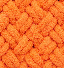 Alize Puffy – 006 – Orange – fir cu bucle pentru tricotat manual
