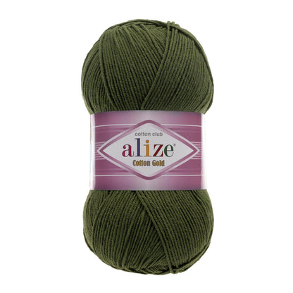 Alize Cotton Gold – 029 – Fen Green – fir cu bumbac pentru croșetat