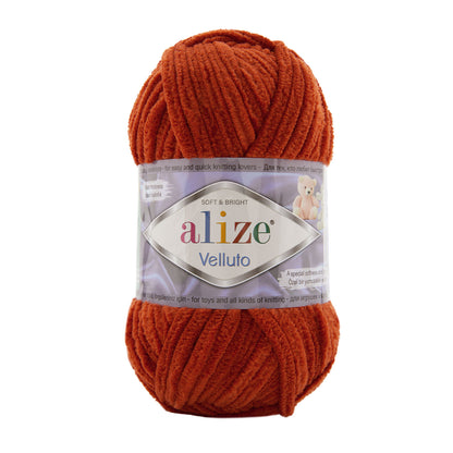 Alize Velluto – 036 – Copper – fir plușat pentru croșetat