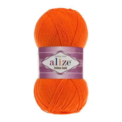 Alize Cotton Gold – 037 – Orange – fir cu bumbac pentru croșetat