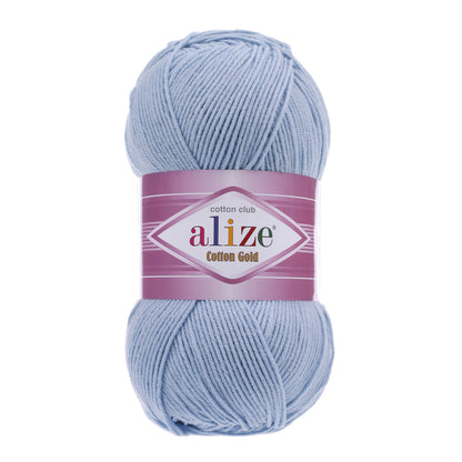 Alize Cotton Gold – 040 – Light Blue – fir cu bumbac pentru croșetat