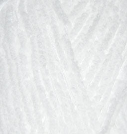 Alize Softy – 055 – White – fir pufos pentru croșetat