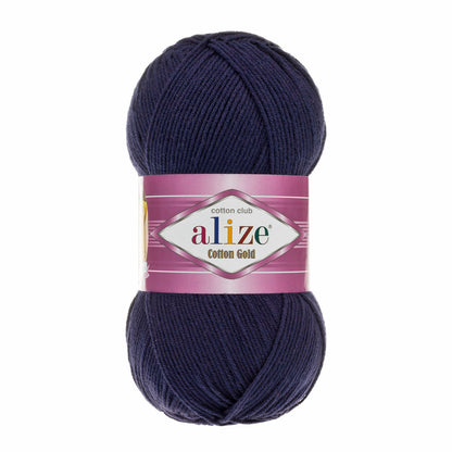 Alize Cotton Gold – 058 – Dark Blue – fir cu bumbac pentru croșetat