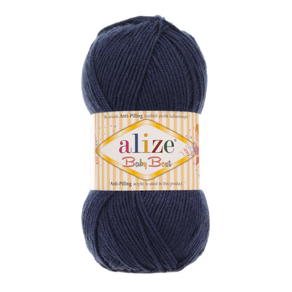 Alize Baby Best – 058 – Dark Blue – fir moale pentru croșetat și tricotat