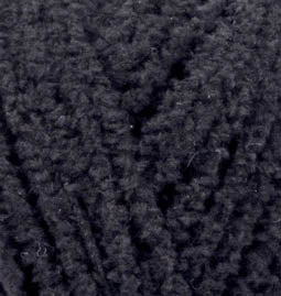 Alize Softy – 060 – Black – fir pufos pentru croșetat