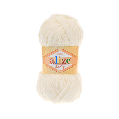 Alize Softy – 062 – Cream – fir pufos pentru croșetat