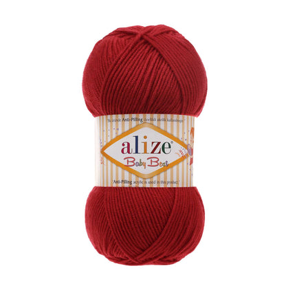 Alize Baby Best – 106 – Crimson – fir moale pentru croșetat și tricotat