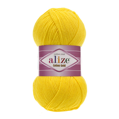 Alize Cotton Gold – 110 – Yellow – fir cu bumbac pentru croșetat