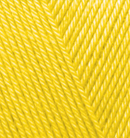 Alize Diva – 110 – Yellow – fir fin pentru croșetat și tricotat