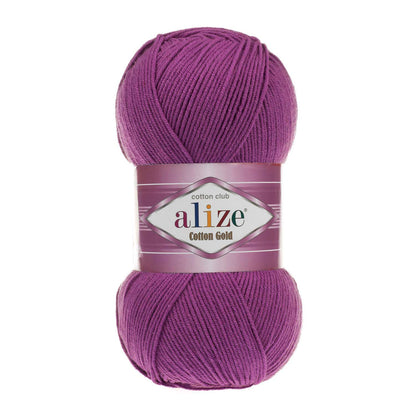 Alize Cotton Gold – 122 – Plum – fir cu bumbac pentru croșetat