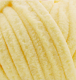 Alize Velluto – 013 – Light Yellow – fir plușat pentru croșetat