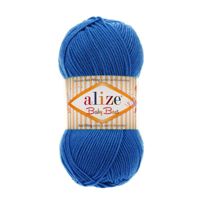 Alize Baby Best – 141 – Royal Blue – fir moale pentru croșetat și tricotat