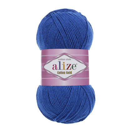 Alize Cotton Gold – 141 – Royal Blue – fir cu bumbac pentru croșetat