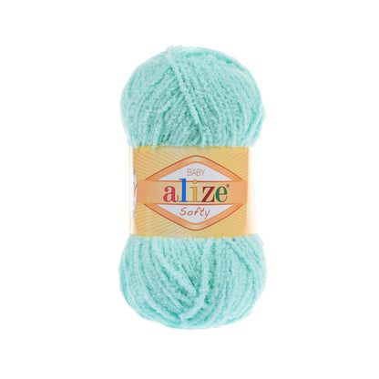 Alize Softy – 669 – Light Turquoise – fir pufos pentru croșetat