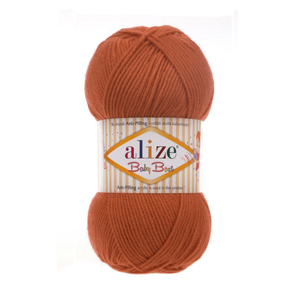 Alize Baby Best – 408 – Carrot – fir moale pentru croșetat și tricotat
