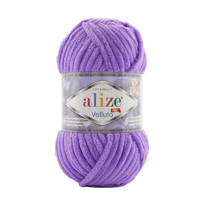 Alize Velluto – 043 – Lavender – fir plușat pentru croșetat