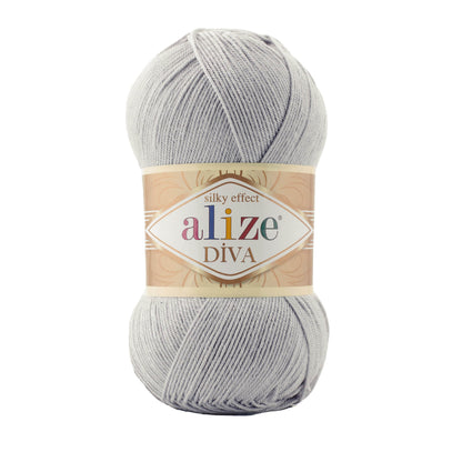 Alize Diva - 168 - Shine Grey