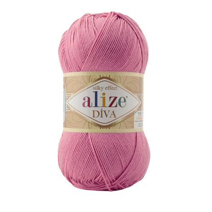 Alize Diva – 178 – Dark Pink – fir fin pentru croșetat și tricotat