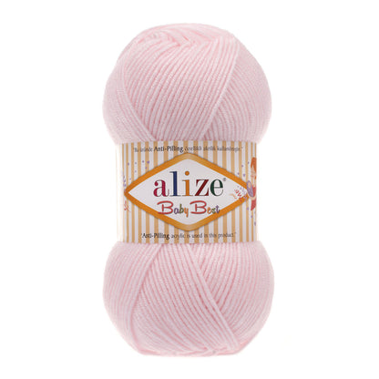 Alize Baby Best – 184 – Light Pink – fir moale pentru croșetat și tricotat