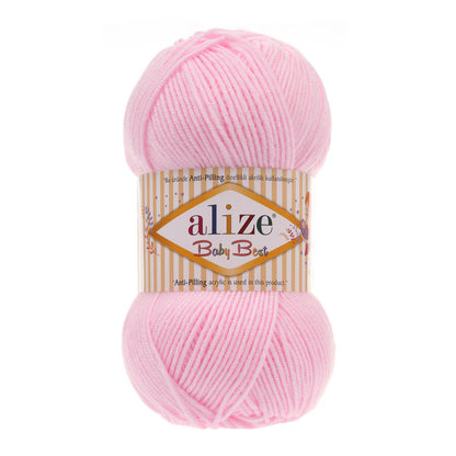 Alize Baby Best – 185 – Ballerina Pink – fir moale pentru croșetat și tricotat
