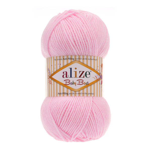 Alize Baby Best – 185 – Ballerina Pink – fir moale pentru croșetat și tricotat