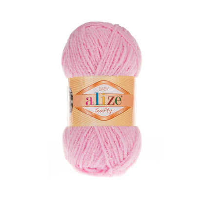 Alize Softy – 185 – Ballerina Pink – fir pufos pentru croșetat