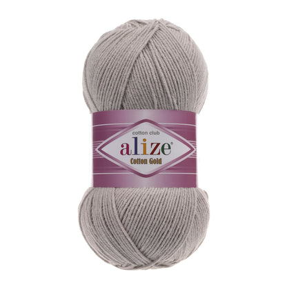 Alize Cotton Gold – 200 – Grey – fir cu bumbac pentru croșetat