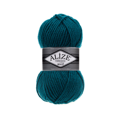 Alize Superlana Maxi – 212 – Teal – fir gros cu lână pentru tricotat