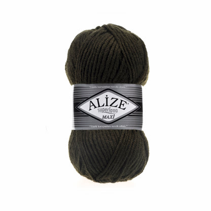 Alize Superlana Maxi – 241 – Fen Green – fir gros cu lână pentru tricotat
