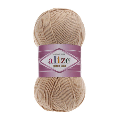 Alize Cotton Gold – 262 – Light Camel – fir cu bumbac pentru croșetat