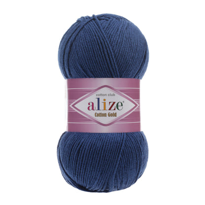 Alize Cotton Gold – 279 – Regal Blue – fir cu bumbac pentru croșetat