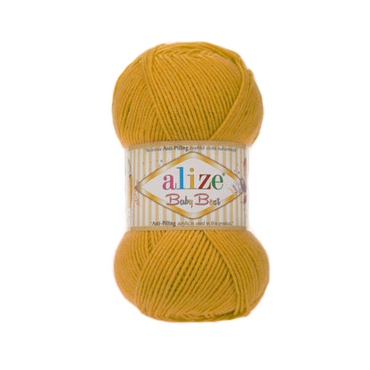 Alize Baby Best – 281 – Mustard – fir moale pentru croșetat și tricotat