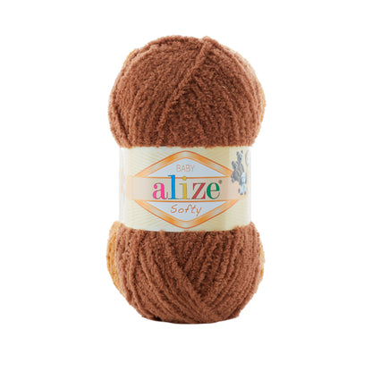 Alize Softy – 321 – Bear Brown – fir pufos pentru croșetat