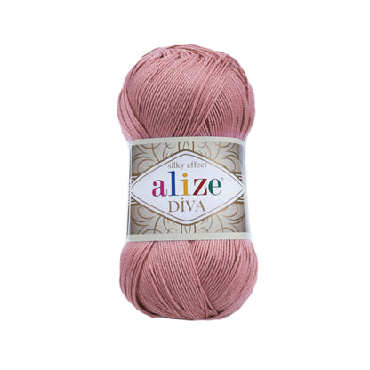 Alize Diva – 354 – Rose – fir fin pentru croșetat și tricotat
