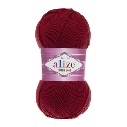 Alize Cotton Gold – 390 – Blood Red – fir cu bumbac pentru croșetat