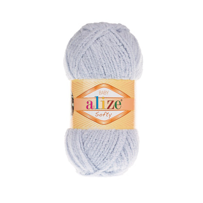 Alize Softy – 416 – Grey – fir pufos pentru croșetat