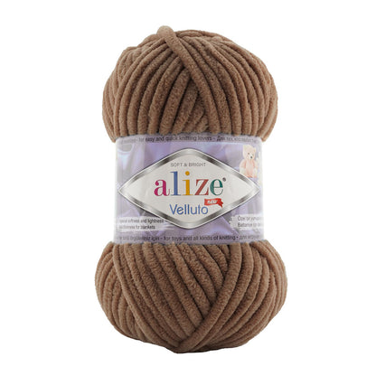 Alize Velluto - 466 - Light Brown