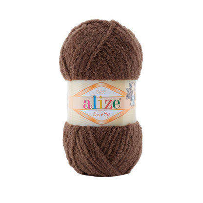 Alize Softy - 493 - Dark Brown