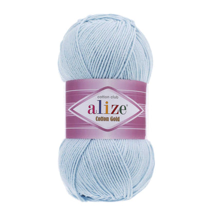 Alize Cotton Gold – 513 – Blue Ice – fir cu bumbac pentru croșetat