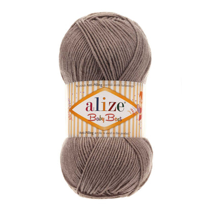 Alize Baby Best – 534 – Bear Brown – fir moale pentru croșetat și tricotat