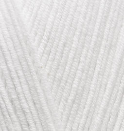 Alize Cotton Gold – 055 – White – fir cu bumbac pentru croșetat