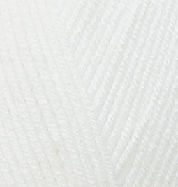 Alize Baby Best – 055 – White – fir moale pentru croșetat și tricotat