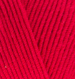 Alize Cotton Gold – 056 – Red – fir cu bumbac pentru croșetat