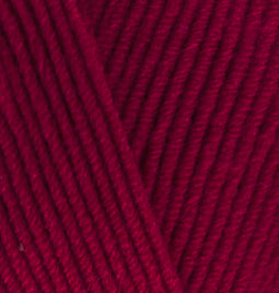 Alize Cotton Gold – 057 – Dark Red – fir cu bumbac pentru croșetat